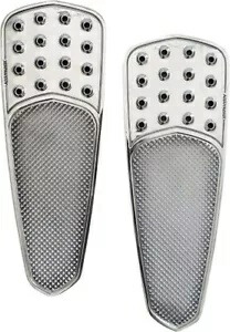 Accutronix ローレット/ドリルド ティアドロップ ドライバー フロアボード クローム #FBF01-KDTC Accutronix Knurled/Drilled Teardrop Driver Floorboards Chrome #FBF01-KDTC 【並行輸入品】