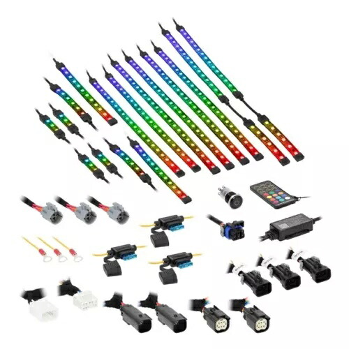サドルトランプチェイシング LED RGB アクセント照明キット #BC-CHASE-K1 ハーレーダビッドソン Saddle Tramp Chasing LED RGB Accent Lighting Kit #BC-CHASE-K1 Harley Davidson 【並行輸入品】