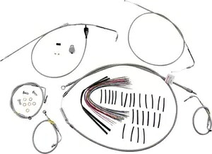 Burly ハンドルバー ケーブル/ライン キット 15 インチ ハンガー用 クルーズステンレス付き #B30-1297 Burly Handlebar Cable/Line Kit for 15" Hangers w/Cruise Stainless #B30-1297 【並行輸入品】｜カスタムパーツ WORLD倉庫 82,280円