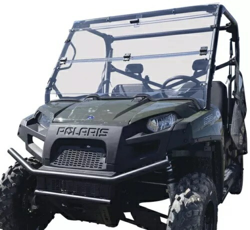 QuadBoss ウィンドブレーク フォールディング フロントガラス ポラリス レンジャー クルー 800 2013 QuadBoss Windbreak Folding Windshield Polaris Ranger Crew 800 2013 【並行輸入品】