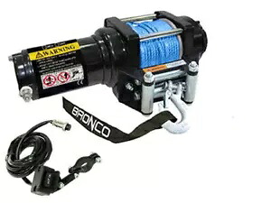 ブロンコ ATV ジェネレーション II ウインチ 5,000 ポンド 合成ロープ/リモート付き Bronco ATV Generation II Winch 5,000 lb. with Synthetic Rope/Remote 【並行輸入品】｜カスタムパーツ WORLD倉庫