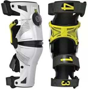 メビウス X8 ニーブレース ホワイト/イエロー XS/X-Small (ペア) Mobius X8 Knee Braces White/Yellow XS/X-Small (Pair) 【並行輸入品】