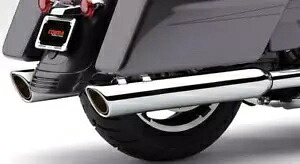 コブラ 909-ツイン 4インチ スリップオン マフラー クローム ハーレーダビッドソン ツーリング/FLH 1995-2016 Cobra 909-Twins 4\
