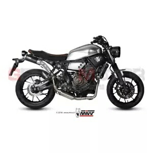 Mivv コンプリートエキゾースト ジブリ ブラック スチール ハイ ヤマハ XSR 700 2016 - 2022 用 Mivv Complete Exhaust Ghibli Black Steel High for Yamaha Xsr 700 2016 - 2022 【並行輸入品】