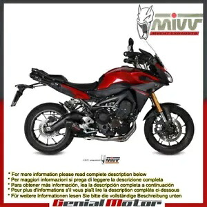 Mivv コンプリートエキゾースト オーバルカーボン カーボンキャップ ヤマハトレーサー 900 2015 - 2018用 Mivv Complete Exhaust Oval Carbon Carbon Cap for Yamaha Tracer 900 2015 - 2018 【並行輸入品】