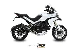 Mivv 排気マフラー Suono ブラックスチール Ducati Multistrada 1200 2010 - 2014 用 Mivv Exhaust Muffler Suono Black Steel for Ducati Multistrada 1200 2010 - 2014 【並行輸入品】｜カスタムパーツ WORLD倉庫