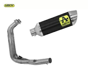 フルエキゾースト アロー サンダー スチール エンド キャップ アルミ ブラック ヤマハ Mt 07 2021 - 2023 Full Exhaust Arrow Thund Steel End Cap Alu Black Yamaha Mt 07 2021 - 2023 【並行輸入品】