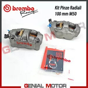 キット ペア ラジアル ブレーキ キャリパー Brembo Racing M50 Sx Dx モノブロック 100 Mm パッド付き Kit Pair Radial Brake Calipers Brembo Racing M50 Sx Dx Monobloc 100 Mm With Pad 【並行輸入品】