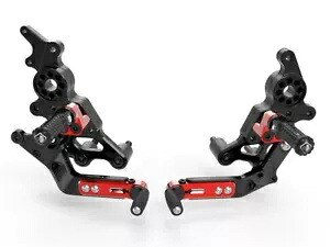 調整可能なリアセット ライダー ブラック レッド Ducabike Ducati ハイパーモタード 950 2019 - 2023 Adjustable Rearset Rider Black Red Ducabike Ducati Hypermotard 950 2019 - 2023 【並行輸入品】