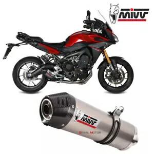 Mivv コンプリートエキゾースト オーバルチタンカーボンキャップ YAMAHA TRACER 900 GT 2015 - 2020 Mivv Complete Exhaust Oval Titanium Carbon Cap YAMAHA TRACER 900 GT 2015 - 2020 【並行輸入品】