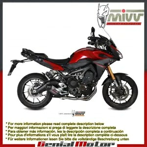 Mivv コンプリート エキゾースト オーバル チタン カーボン キャップ ヤマハ トレーサー 900 2015 - 2018 Mivv Complete Exhaust Oval Titanium Carbon Cap Yamaha Tracer 900 2015 - 2018 【並行輸入品】