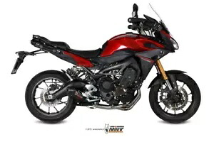 Mivv コンプリートエキゾースト オーバルカーボン カーボンキャップ ヤマハトレーサー 900 2015 - 2020用 Mivv Complete Exhaust Oval Carbon Carbon Cap for Yamaha Tracer 900 2015 - 2020 【並行輸入品】