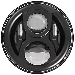 JW スピーカー 7 インチ EVO 2 デュアル バーン ブラック ヘッドライト、取り付けリング付き (0554981) JW Speaker 7" EVO 2 Dual Burn Black Headlight w/Mounting Ring (0554981) 【並行輸入品】｜カスタムパーツ WORLD倉庫