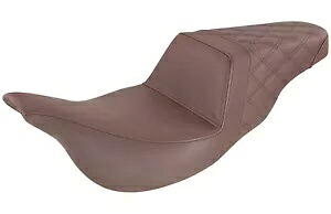 Saddlemen ステップアップ ブラウン シート スムースフロント & 格子リア付き (808-07B-173BR) Saddlemen Step-Up Brown Seat w/Smooth Front & Lattice Rear (808-07B-173BR) 【並行輸入品】