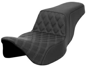 Saddlemen ステップアップ エクステンデッド リーチ ブラック シート グレー ステッチ (A808-07E-172GRE) Saddlemen Step-Up Extended Reach Black Seat w/Gray Stitching (A808-07E-172GRE) 【並行輸入品】
