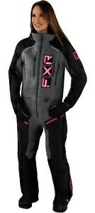 FXR リクルート ライト 23 ウィメンズ スノー モノスーツ ブラック/チャコール/フクシア FXR Recruit Lite 23 Womens Snow Monosuit Black/Charcoal/Fuchsia 【並行輸入品】