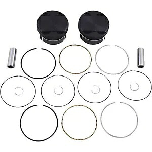 Wiseco ブラック エディション V ツイン ピストン キット 4.016 インチ ボア ミルウォーキー 8 114ci (K2803) Wiseco Black Edition V-Twin Piston Kit 4.016\