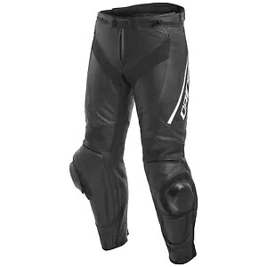 Dainese デルタ 3 メンズ 穴あきレザー パンツ ブラック/ブラック/ホワイト Dainese Delta 3 Mens Perforated Leather Pants Black/Black/White 【並行輸入品】｜カスタムパーツ WORLD倉庫