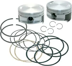 S&S 3.875 インチ ボア鍛造ストローカー ピストン キット (92-1210) S&S 3.875" Bore Forged Stroker Piston Kit (92-1210) 【並行輸入品】｜カスタムパーツ WORLD倉庫