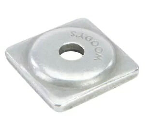 Woodys 天然アルミニウム角ディガーサポートプレート 1000 パック (ASW2-3775-M) Woodys Natural Aluminum Square Digger Support Plates 1000 Pack (ASW2-3775-M) 【並行輸入品】