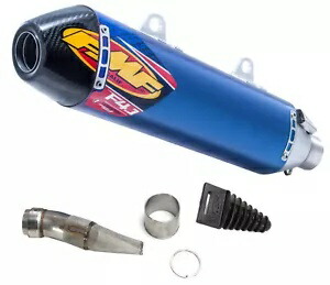 FMF ファクトリー 4.1 RCT ブルーアルマイトチタン/カーボンチップエキゾーストマフラー (045586) FMF Factory 4.1 RCT Blue Anodized Titanium/Carbon Tip Exhaust Muffler (045586) 【並行輸入品】