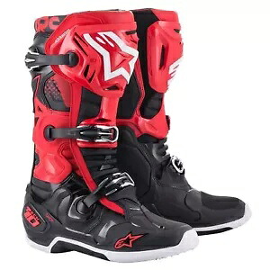 アルパインスターズ テック 10 メンズ MX オフロード ブーツ ブラック/レッド Alpinestars Tech 10 Mens MX Offroad Boots Black/Red 【並行輸入品】