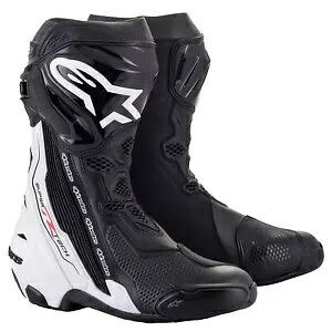 アルパインスターズ スーパーテック R メンズ オートバイ ブーツ ブラック/ホワイト Alpinestars Supertech R Mens Motorcycle Boots Black/White 【並行輸入品】|カスタムパーツ WORLD倉庫