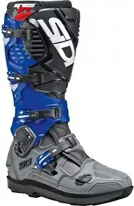 シディ クロスファイア 3 SRS メンズ MX オフロード ブーツ グレー/ブルー/ブラック Sidi Crossfire 3 SRS Mens MX Offroad Boots Gray/Blue/Black 【並行輸入品】