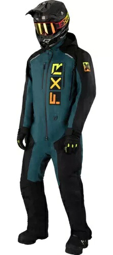 FXRリクルートF.A.S.T.断熱メンズスノーモノスーツ ブラック/ダークインフェルノ FXR Recruit F.A.S.T. Insulated Mens Snow Monosuit Black/Dark Inferno 【並行輸入品】