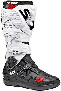 シディ クロスファイア 3 SRS メンズ MX オフロード ブーツ ブラック/ホワイト Sidi Crossfire 3 SRS Mens MX Offroad Boots Black/White 【並行輸入品】