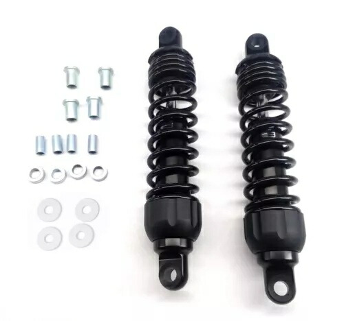 Progressive 444 シリーズ オートバイ スタンダード ブラック 11.5 インチ リア ショック (444-4059B) Progressive 444 Series Motorcycle Standard Black 11.5\
