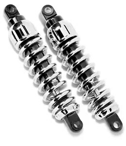 Progressive 444 シリーズ 高耐久クローム 11.5 インチ リアショック (444-4060C) Progressive 444 Series Heavy Duty Chrome 11.5\