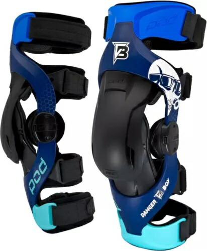 POD K4 2.0 LE DB238 ハイデン ディーガン ニー ブレース ブルー POD K4 2.0 LE DB238 Haiden Deegan Knee Braces Blue 【並行輸入品】