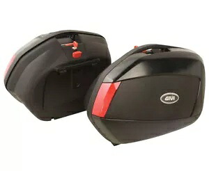 Givi V35 ブラック ハード ラゲッジ サイド ケース (レッド レンズ付き) (V35NA) Givi V35 Black Hard Luggage Side Case w/Red Lens (V35NA) 【並行輸入品】|カスタムパーツ WORLD倉庫