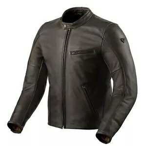 Rev'It Rino メンズ レザー オートバイ ジャケット ブラウン Rev'It Rino Mens Leather Motorcycle Jacket Brown 【並行輸入品】