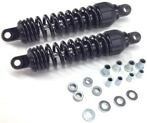 Progressive 444 シリーズ オートバイ ヘビーデューティ ブラック 12 インチ リア ショック (444-4050B) Progressive 444 Series Motorcycle Heavy Duty Black 12\