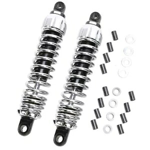 Progressive 444 シリーズ オートバイ 標準 クローム 13.5 インチ リア ショック (444-4215C) Progressive 444 Series Motorcycle Standard Chrome 13.5\