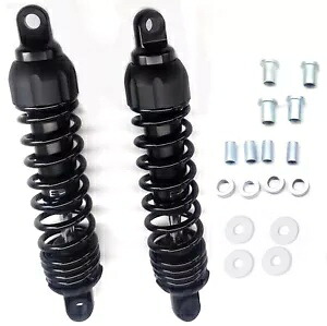 Progressive 444 シリーズ オートバイ スタンダード ブラック 12.5 インチ リア ショック (444-4069B) Progressive 444 Series Motorcycle Standard Black 12.5\