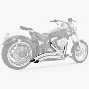 フリーダムパフォーマンス シャープラジアス クロームエキゾーストシステム (MV00011) Freedom Performance Sharp Radius Chrome Exhaust System (MV00011) 【並行輸入品】