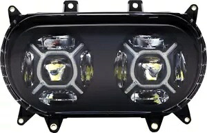 カスタム ダイナミクス ブラック ダブル X LED ヘッドライト (CD-RG-H-B) Custom Dynamics Black Double-X LED Headlight (CD-RG-H-B) 【並行輸入品】
