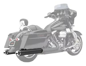 Cobra Tri-Flo Raven ブラック スリップオン マフラー (6212RB) Cobra Tri-Flo Raven Black Slip-On Mufflers (6212RB) 【並行輸入品】