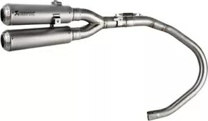 アクラポビッチ チタン デュアル コニカル スリップオン マフラー (S-H125SO5-FFT) Akrapovic Titanium Dual Conical Slip-On Mufflers (S-H125SO5-FFT) 【並行輸入品】｜カスタムパーツ WORLD倉庫