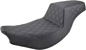 Saddlemen ステップアップ フル格子ステッチ ブラック バイク用シート (I14-07-175) Saddlemen Step Up Full Lattice Stitch Black Motorcycle Seat (I14-07-175) 【並行輸入品】
