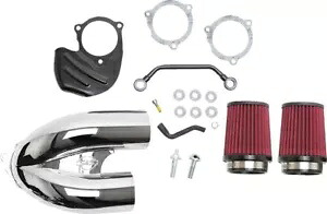 S&S クローム チューンド インダクション エア クリーナー キット (170-0566A) S&S Chrome Tuned Induction Air Cleaner Kit (170-0566A) 【並行輸入品】