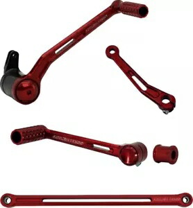 Arlen Ness Speedliner レッド ヒール/トゥ フット コントロール キット (420-133) Arlen Ness Speedliner Red Heel/Toe Foot Control Kit (420-133) 【並行輸入品】