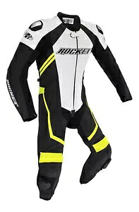 ジョー ロケット スピードマスター 7.0 メンズ 1ピース レザー オートバイ スーツ ブラック/ホワイト Joe Rocket Speedmaster 7.0 Mens 1-pc Leather Motorcycle Suit Black/White 【並行輸入品】