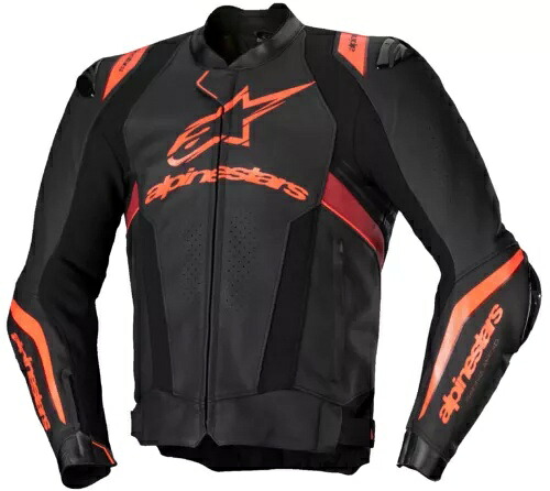 アルパインスターズ ミサイル V3 イグニッション レザー モーターサイクル ジャケット ブラック/レッド Alpinestars Missile V3 Ignition Leather Motorcycle Jacket Black/Red 【並行輸入品】｜カスタムパーツ WORLD倉庫