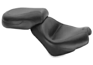 Mustang 2 ピース ワイド ヴィンテージ ブラック オートバイ ツーリング シート (75921) Mustang 2-Piece Wide Vintage Black Motorcycle Touring Seat (75921) 【並行輸入品】
