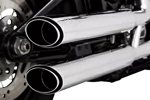 Vance & Hines ツイン スラッシュ 3 インチ クローム スリップオン マフラー (16376) Vance & Hines Twin Slash 3" Chrome Slip-On Mufflers (16376) 【並行輸入品】｜カスタムパーツ WORLD倉庫