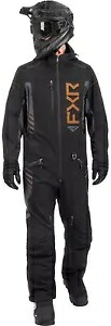 FXR ヘリウム ライト メンズ スノー モノスーツ ブラック/アスファルト コッパー FXR Helium Lite Mens Snow Monosuit Black/Asphalt Copper 【並行輸入品】